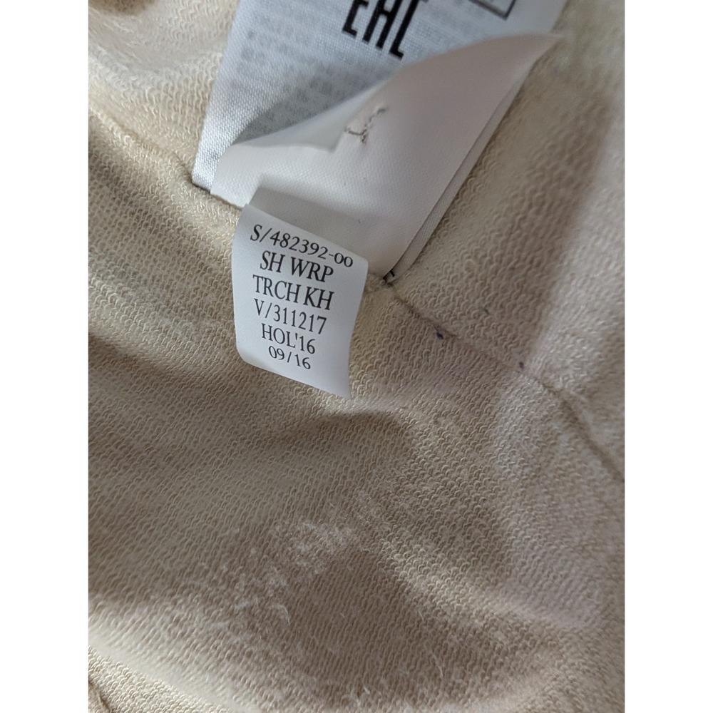 Banana Republic Ivory Moto Jacket Womens S Cotton Knit Structured Career NO Belt - Picture 9 of 12